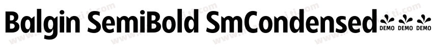 Balgin SemiBold SmCondensed字体转换